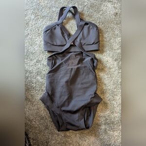 Strappy Black One Piece Swimsuit